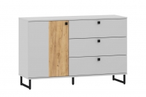 Тумба SILVA Бруно НМ 014.34 Дуб Крафт золотой Серый камень