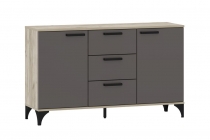 Тумба SILVA Марсель НМ 013.79 Софт Графит Дуб Крафт серый