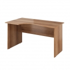 Стол криволинейный левый Монолит Канцлер КЦ04.40 Бук артизан трюфельный