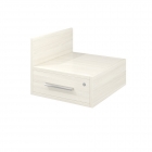 Тумба подвесная Монолит Канцлер КЦ11.38 левая Скандинавское дерево белое