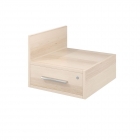 Тумба подвесная Монолит Канцлер КЦ11.39 левая Бук артизан перламутровый