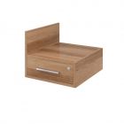 Тумба подвесная Монолит Канцлер КЦ11.40 левая Бук артизан трюфельный