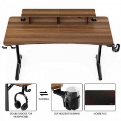 Стол для компьютера для геймеров EUREKA GIP 60, Walnut Eureka EUREKA GIP 60 Walnut