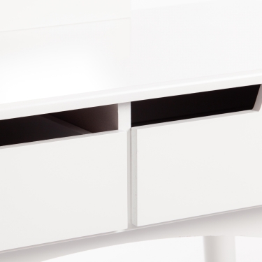 Туалетный столик с зеркалом и табуретом Tetchair Secret De Maison FABRON mod. TT-DT033 МДФ+сосна, 8040130,5, Белый White