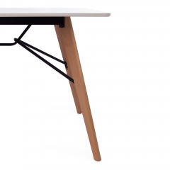 Стол Tetchair RUSTO mod. 289А МДФ/металл, 160 х 90 х 75 см , white белый