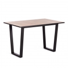 Стол Tetchair COSTA ЛДСП/HPL/металл, 120 х 80 х 75 см, Гранит серый/черный