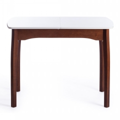 Стол Tetchair CATERINA бук, мдф, 100+30x70x75, коричневый, белый