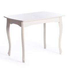 Стол Tetchair CATERINA PROVENCE бук, мдф, 100+30x70x75 см, Ivory white