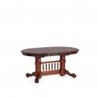 Стол овальный раскладной Tetchair Oakland -SWC- 4296-SWC дерево гевея/мдф, 160 199/238 х 106 х 75 см, Tobacco