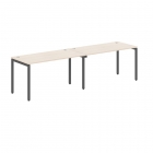 Стол двойной Skyland XTEN-S XWST 2870 Бук тиара/антрацит