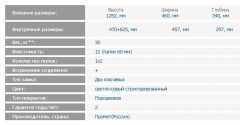Шкаф бухгалтерский ЗМК Промет SL-125/2T