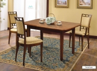 Стол обеденный Марибель массив Орех темный 1100