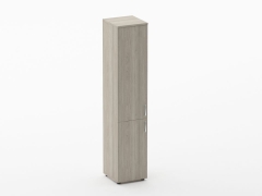 Шкаф высокий закрытый Персона Грата Glassy 6.19.13Л Дуб сантана светлый