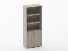 Шкаф высокий со стеклом Персона Грата Glassy 6.19.151 Дуб сантана светлый