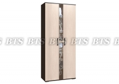 Шкаф двухдверный BTS Флоренция Венге Дуб Атланта