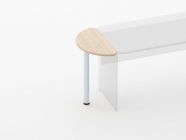 Приставка-полукруг Персона Грата Glassy 2.14 Бук светлый