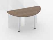 Приставка-полукруг для двух столов Персона Грата Glassy 2.18 Дуб Верцаска