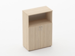 Шкаф средний полуоткрытый Персона Грата Glassy 6.12.121 Дуб молочный