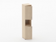 Шкаф высокий закрытый с нишей Персона Грата Glassy 6.19.11Л Венге