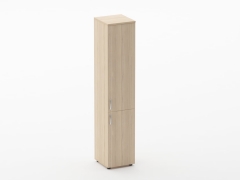 Шкаф высокий закрытый Персона Грата Glassy 6.19.13Пр Дуб молочный