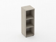 Шкаф средний со стеклянной дверью Персона Грата Twin 16.14.13Л Дуб Сантана светлый