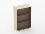 Шкаф средний 2 стеклянные двери Персона Грата Twin 16.14.131 Туя