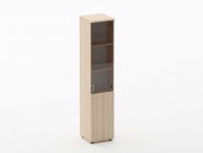 Шкаф высокий со стеклом Персона Грата Twin 16.16.13Л Туя