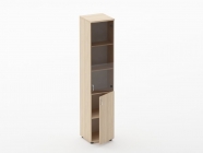 Шкаф высокий со стеклом и нишей Персона Грата Twin 16.16.16Пр Туя