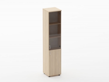 Шкаф высокий со стеклом и нишей Персона Грата Twin 16.16.16Пр Туя