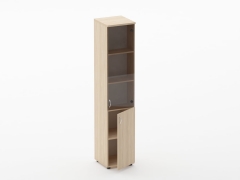Шкаф высокий со стеклом и нишей Персона Грата Twin 16.16.16Пр Туя