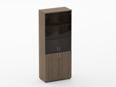 Шкаф высокий со стеклом Персона Грата Twin 16.16.131 Дуб Верцаска