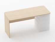 Стол прямой под встроенную тумбу Персона Грата Glassy 1.101.16Пр Туя