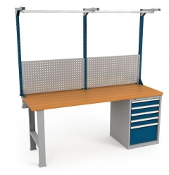 Верстак Диком ВС-200-04 Бук + Экран ВС-200-Э3