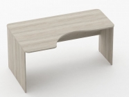 Стол угловой Персона Грата Glassy 1.14.16Л Дуб сантана светлый