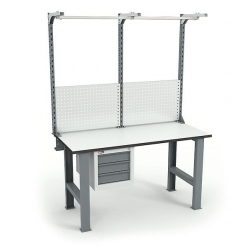 Верстак Диком ВЛ-150-02 ДСП + Экран ВС-150-Э3 ESD