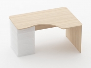 Стол угловой под встроенную тумбу Персона Грата Glassy 1.141.14Пр Туя