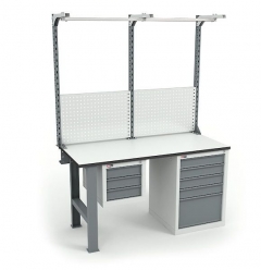 Верстак Диком ВЛ-150-06 ESD + Экран ВС-150-Э3 ESD