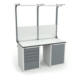 Верстак Диком ВЛ-150-07 ESD + Экран ВC-150-Э3 ESD