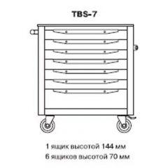 Тележка инструментальная КМК TBS-7 синий