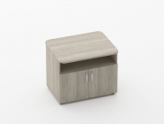 Тумба под оргтехнику Персона Грата Glassy 3.16.10 Дуб сантана светлый