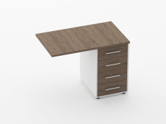 Тумба приставная Персона Грата Deka 9.05.10 Дуб Верцаска/Белый