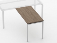 Брифинг-приставка для стола на П-обр.опорах Персона Грата Deka 7.10.12 Дуб Верцаска