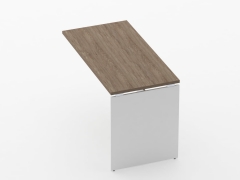 Брифинг-приставка для стола на ЛДСП опорах Персона Грата Deka 75.10.12 Дуб Верцаска/Белый
