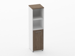 Шкаф 3 узкий закрытый с нишей Персона Грата Deka 10.16.13Пр Дуб Верцаска/Белый