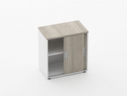 Тумба-купе Персона Грата Deka 9.02.07 Дуб Сантана светлый/Белый