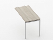 Брифинг-приставка для стола на Л-обр.опорах Персона Грата Deka 73.10.12 Дуб Сантана светлый