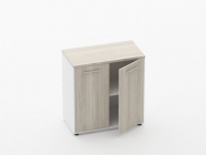 Шкаф 1 широкий закрытый Персона Грата Deka 10.08.111 Дуб Сантана светлый/Белый