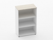 Шкаф 2 широкий открытый Персона Грата Deka 10.12.101 Дуб Сантана светлый/Белый