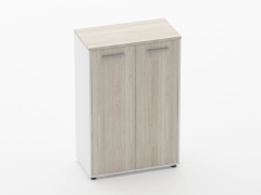 Шкаф 2 широкий закрытый Персона Грата Deka 10.12.131 Дуб Сантана светлый/Белый