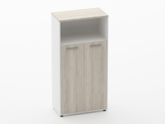 Шкаф 3 широкий закрытый с нишей Персона Грата Deka 10.16.131 Дуб Сантана светлый/Белый